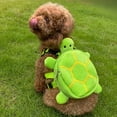 thumbnail image 2 of Dog Harness Backpack with Quick Release Buckle Zipper Closure Adjustable Cartoon Turtle-Shaped Pet Self Carrier Snack Bag, 2 of 10