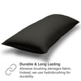 thumbnail image 4 of Bare Home Body Pillowcase - Zipper Closure - Ultra Soft - Double Brushed - Forged Iron Gray, 4 of 7