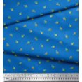 thumbnail image 3 of Soimoi Toile de Velours Feuilles & Bourgeons Imprimé Floral par Yard 58 Pouces de Large, 3 of 3