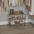 thumbnail image 2 of Mainstays 3-Tier Wood Shoe Rack, 2 of 8