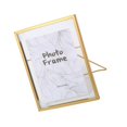 thumbnail image 4 of tredstone Creative Nordic Metal Glass Photo Frame Crafts Home Desktop Bedroom Decors M Golden, 4 of 8