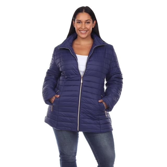 White Mark Manteau Matelassé pour Femme