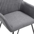 thumbnail image 5 of vidaXL Dining Chairs 2 pcs Dark Grey Fabric, 5 of 5