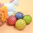 thumbnail image 1 of Balle en Maille Squishy, Jouet Balle Sensorielle Portable en Polyéthylène Coloré pour Autobus, 1 of 6