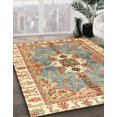 thumbnail image 2 of Ahgly Company Indoor Square Abstract Red Abstract Area Rugs, 5' Square, 2 of 6