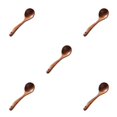 thumbnail image 1 of Baohd Brown Beautiful Texture Wooden Kitchen Utensils Home Cooks Wooden Spoons For Cooking Choose Wood Soup Ladle 5Set, 1 of 6