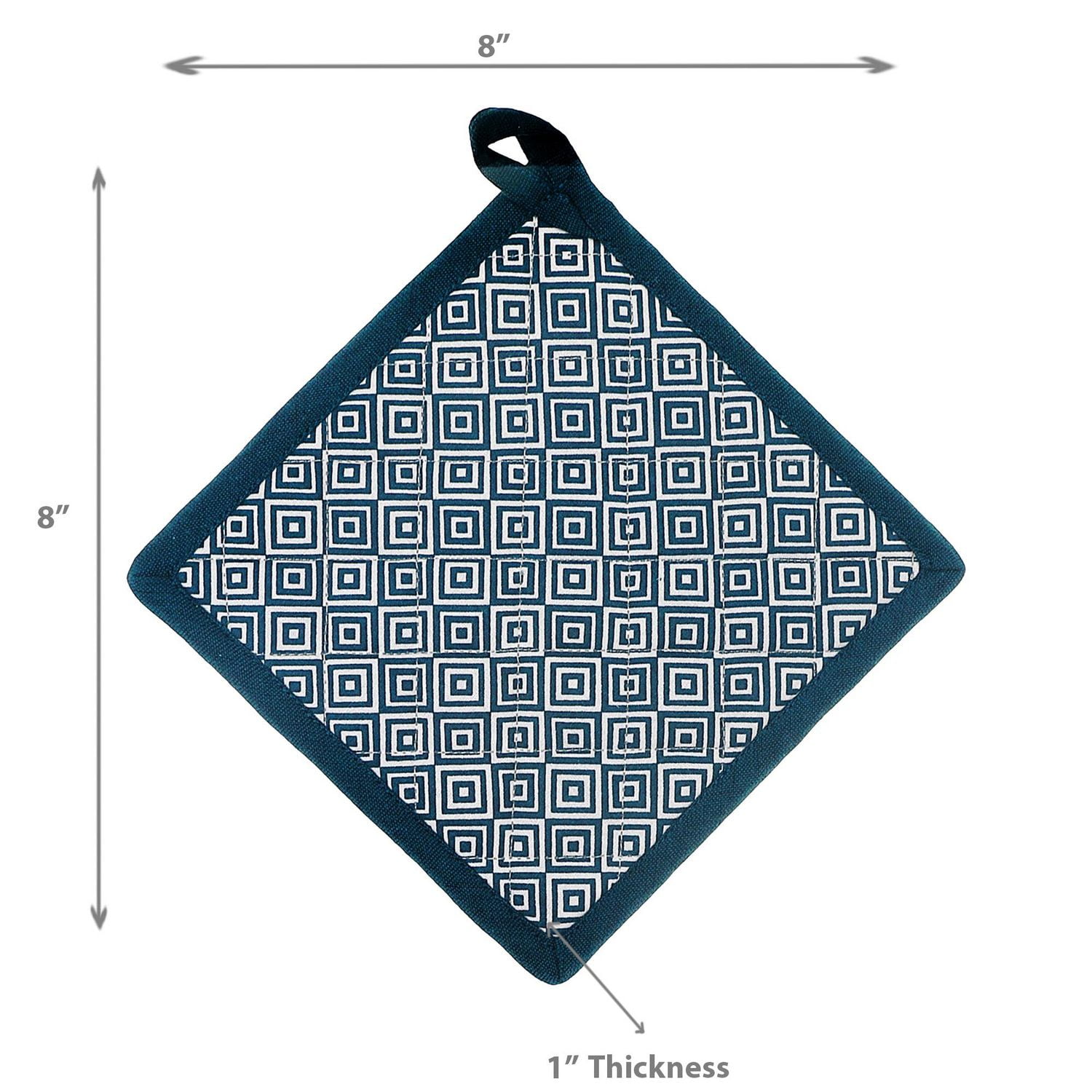 Porte-Pot De Coton Géométrique - Ensemble De 2