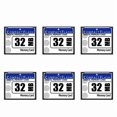 thumbnail image 1 of 6X 32MB Compact Flash Memory Card for Camera, Advertising Machine, Industrial Computer Card,6 x Compact Flash Card,White&blue, 1 of 4