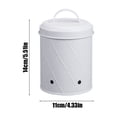 thumbnail image 2 of Tumotour Mesh Fruit Vegetable Bucket Kitchen Potato Onions Garlic Storage Bucket Potato Storage Jar Metal Bucket With Lid, 2 of 6