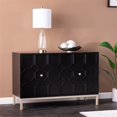 thumbnail image 3 of SEI Furniture Two-Door Engineered Wood Accent Cabinet in Black, 3 of 3