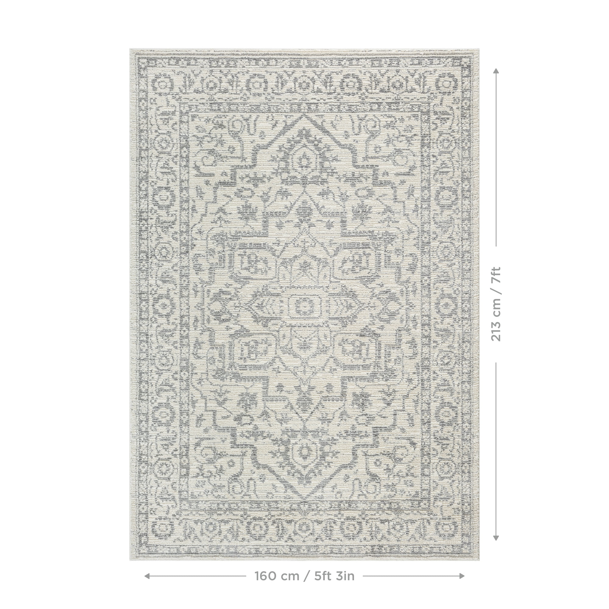 Tapis ivoire Nizza Mainstays, 5 pi x 7 pi