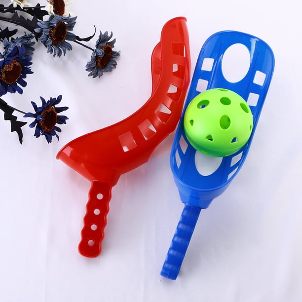 Jeu De Balle Attrapante Extérieur – 2 Raquettes + 3 Balles – Plastique étanche – Pour Jardin, Plage, Piscine – Dès 4 Ans