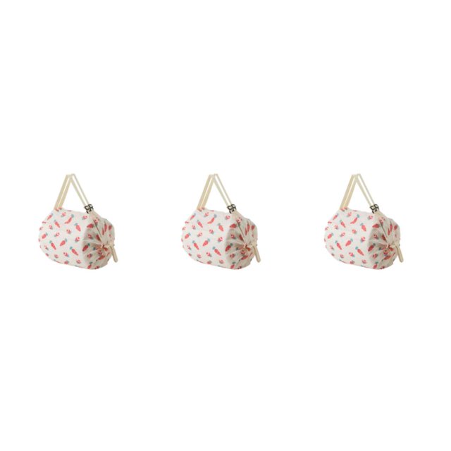 kurtrusly Sac de Rangement Réutilisable Pliable Écologique et Polyvalent Sac de Magasinage en Polyester Imperméable pour Voyage Sac de Plage Sac à Main Carotte Ensemble de 3