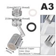 thumbnail image 3 of Faucet Aerator,720° Rotatable Splash Filter Kitchen Coper Faucet Sprayer Head Flexible Bathroom Tap Extender Adapter Foam Nozzle ,Water Saving, 3 of 8