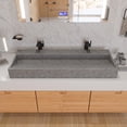thumbnail image 2 of ABCO48TR 48" Solid Concrete Gray Matte Trough Sink for the Bathroom, 2 of 5