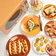 thumbnail image 3 of Nostalgia Retro Compact Countertop Microwave Oven - 0.7 Cu. Ft. - 700-Watts With Led Digital Display - Child Lock - Easy Clean Interior - Orange, 3 of 6