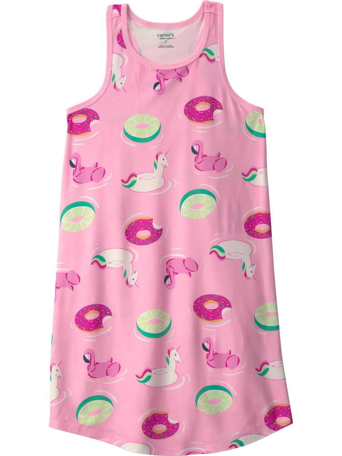 Ensemble pyjama 3 pièces pour filles Carter's Child of Mine - Piscine Rose