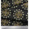thumbnail image 3 of Soimoi Polyester Crepe Fabric Moroccan Damask Decor Fabric Printed Yard 52 Inch Wide, 3 of 3