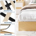 thumbnail image 4 of Wood Platform Bed Frame Without Headboard – Sturdy Wooden Slat Support, Easy Assembly, Mattress Foundation, Minimalist, No Box Spring Needed, 4 of 6