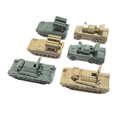 Lipstore Ensemble de Construction de Modèle de Char 6 Pcs Échelle 1/144 Miniature Bricolage Assemblage pour Enfants Style C