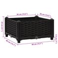 thumbnail image 4 of vidaXL Raised Bed 40x40x23 cm Polypropylene, 4 of 4