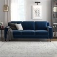 thumbnail image 1 of DHP Bryanna 3 Seater Sofa, Gray Velvet, 1 of 8