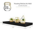 thumbnail image 4 of Sorbus Wall Mounted Floating Shelves for Wall Décor - Large 24 Inch, 3 Pack, Black, 4 of 6