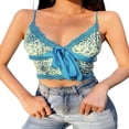 thumbnail image 1 of Camisole Moulante en Dentelle Velours pour Femmes à Fines Bretelles, 1 of 6