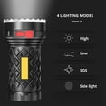 thumbnail image 3 of TIMIFIS Flash Light Lampe de Poche à DEL Huit Perles de Lampe Surligneur Super Lumineuse Rechargeable Lampe de Poche de Camping Lampe de Table Éclairage Extérieur Camping et Randonnée, 3 of 8