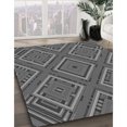 thumbnail image 3 of Ahgly Company Tapis d'Intérieur Lavable à la Machine, Carré, Transitionnel, Gris, Tapis de Zone, 7 Pieds Carré, 3 of 7
