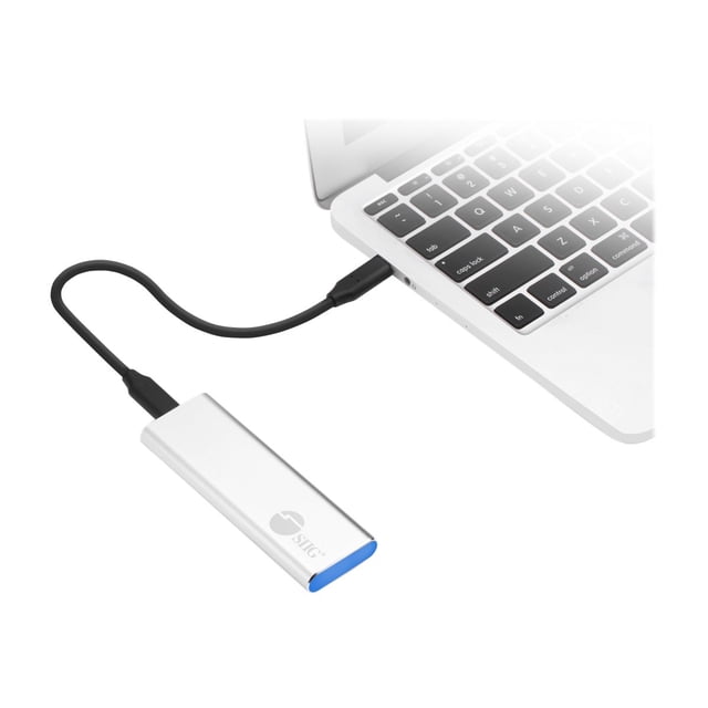 SIIG Drive Enclosure - USB 3.1 Type C Host Interface - UASP Support External - Silver