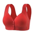 thumbnail image 1 of Yuzhih Womens Everyday Bra Front Closure Full Coverage Comfortable Front Button Bras Wireless Push up Bralettes with Support, 1 of 6