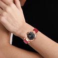 thumbnail image 2 of HBFAGFB Montre pour Femmes Ceinture Givrée Montres Tendance pour Dames Simple et Mode Robe Tenue Quotidienne Rouge, 2 of 7