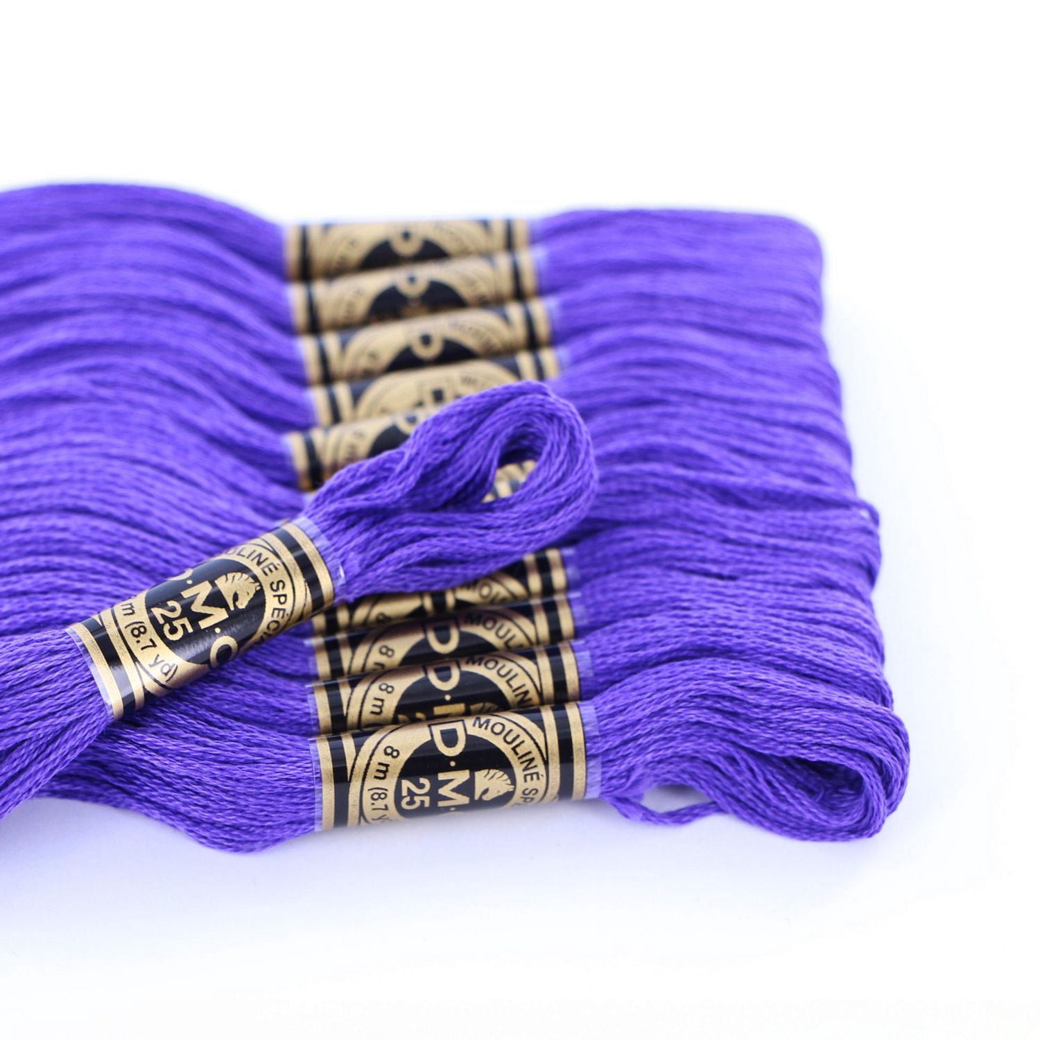 DMC violet coton 6 brins fil à broder écheveau, 8 m (8.7 yd)