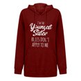 thumbnail image 4 of Penkiiy Chandails à Capuche pour Femmes Mode Décontractée Imprimé à Manches Longues Col Rond T-Shirt Haut Rouge Vêtements Y2K, 4 of 5