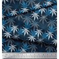 thumbnail image 2 of Soimoi Rayon Fabric Dot & Chestnut Leaves Print Sewing Fabric Yard 56 Inch Wide, 2 of 3