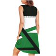 thumbnail image 4 of Ovzne Robes pour Femmes Robe Femme Imprimée avec Poches Chemises de Nuit Sans Manches Vêtements de Nuit devant Plissé Nuisette Col Rond Robe de Nuit Robe d'Été Imprimée Liquidation, 4 of 5