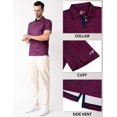 thumbnail image 4 of Polos de Golf pour Hommes à Manches Courtes, Évacuation de l'Humidité, Coupe Sèche, Motifs Imprimés, Polo de Performance à Col, Polos de Golf pour Hommes, 4 of 6