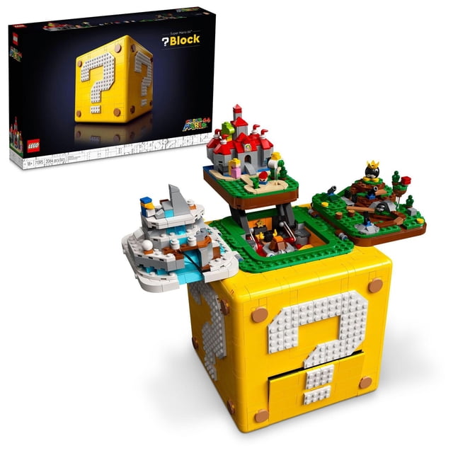 LEGO Super Mario 64 Bloc de marquage des questions 71395 Kit de construction de jouets (2,064 Pièces)