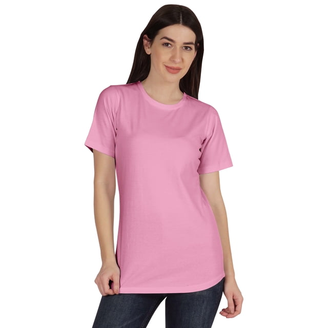 Inkmeso Womens Basic Crewneck Tshirt Short Sleeve Regular Fit Long Tee Workout Top