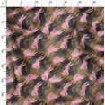 thumbnail image 3 of Soimoi Brown Velvet Fabric Bunny Rabbit Animal Print Fabric by the Yard 58 Inch Wide, 3 of 6
