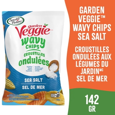 Sensible Portions® Croustilles ondulées aux légumes, saveur de sel de mer, croustilles sans gluten