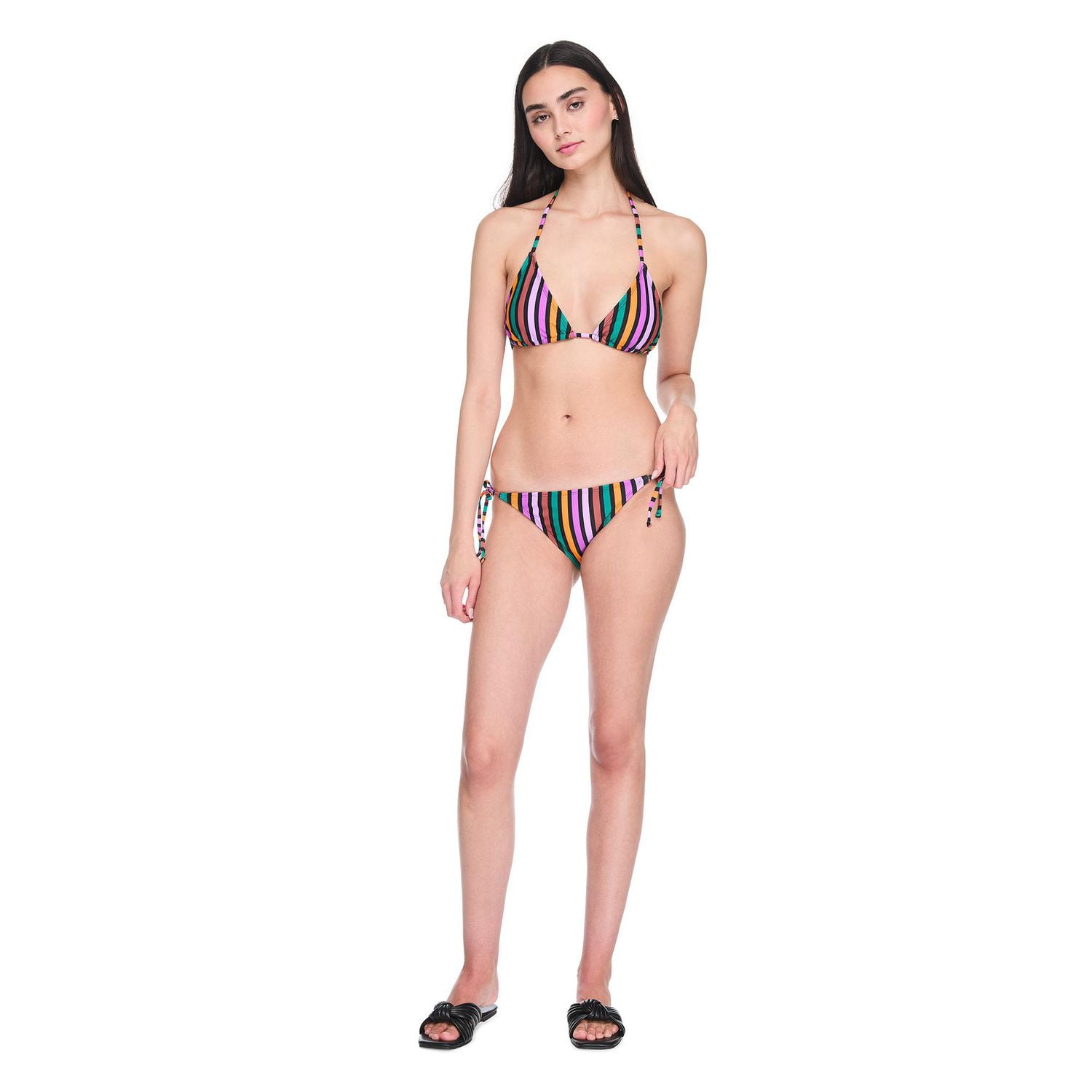 Culotte de bikini à nouettes No Boundaries pour femmes