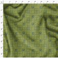 thumbnail image 4 of Soimoi Green Poly Georgette Fabric Leaves & Geometric Fabric Prints By Yard 42 Inch Wide, 4 of 5