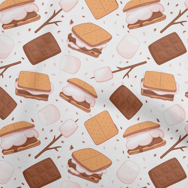 oneOone Cotton Flex Rust Brown Fabric Food Craft Projects Decor Fabric Printed By The Yard 40 Inch Wide