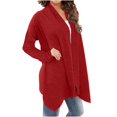 thumbnail image 4 of Cardigan Ouvert pour Femmes à Manches Longues, Cardigan en Tricot Léger et Chic, Veste Décontractée d'Automne, 4 of 6