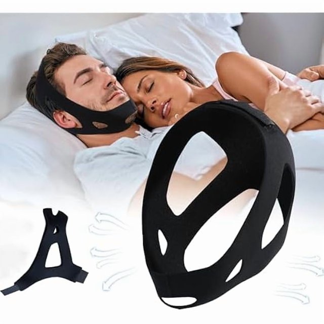 YJJSKEJI CPAP Chin Strap,Chin Strap for CPAP Users,Chin Strap for Sleeping,Anti Snoring Chin Strap,Anti Snoring Devices Provide The Effective snoring Solution.
