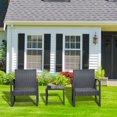 thumbnail image 1 of Outsunny 3PCS Patio Rotin Chaise et Table ensemble, 1 of 10