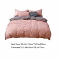 thumbnail image 3 of Bed Three Piece Gift Set, Home Textile Sanding Three Piece Plain Bedding Sets, Washable, Better Material, Stylish Design, Two Sided, Easy Care, 3 of 8