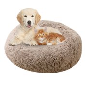 Calming Cat Bed, Cat Beds for Indoor Cats, Dog Bed, Cat Bed, Round Donut Cat Beds & Furniture